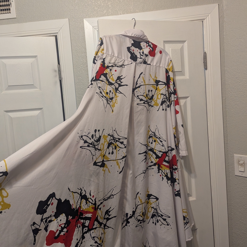 Step In Style Multicolor Abstract Print Blouse - Picture 10 of 10